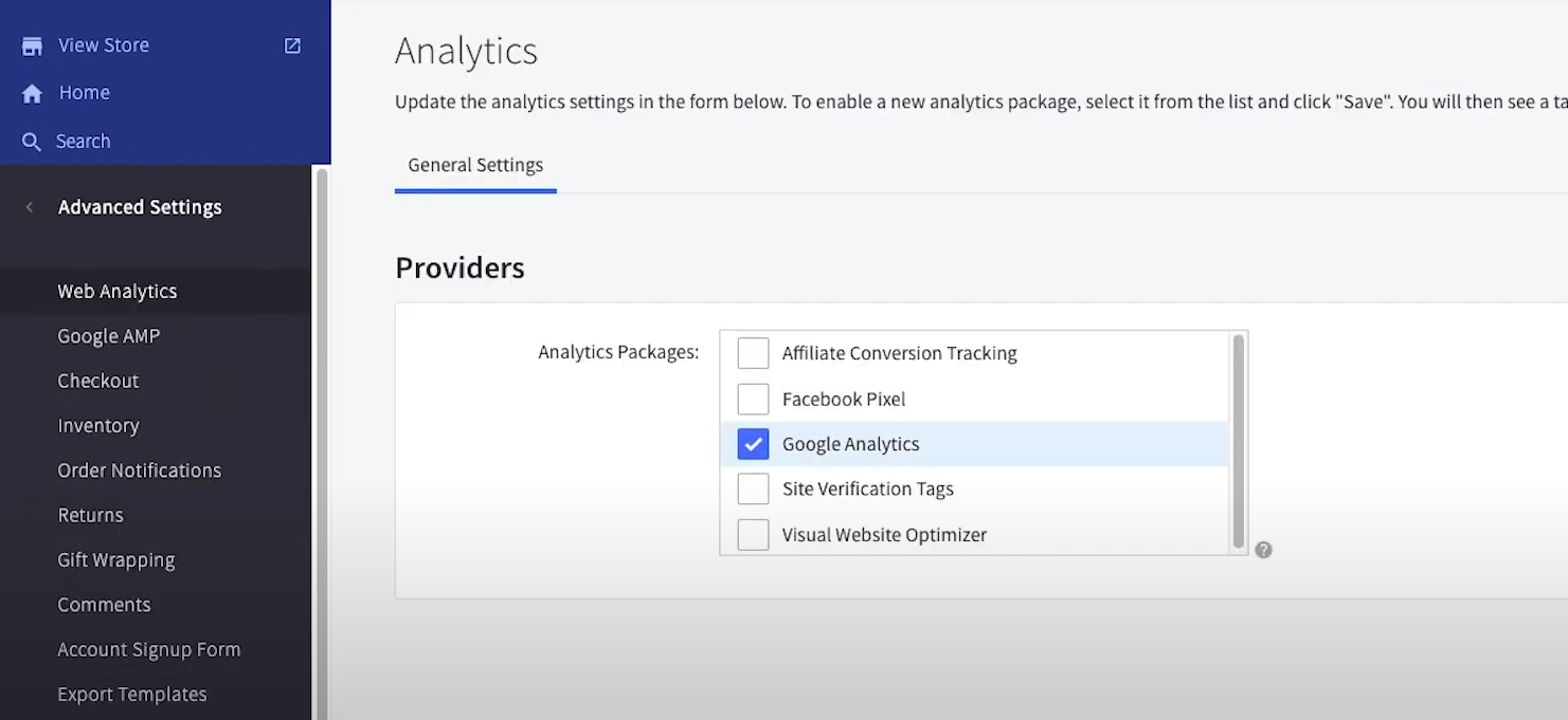 XML Sitemap Google Analytics BigCommerce 